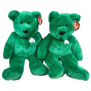 Ty Beanie Baby "Erin" the Bear DOB March 17, 1997 #4186 Retired